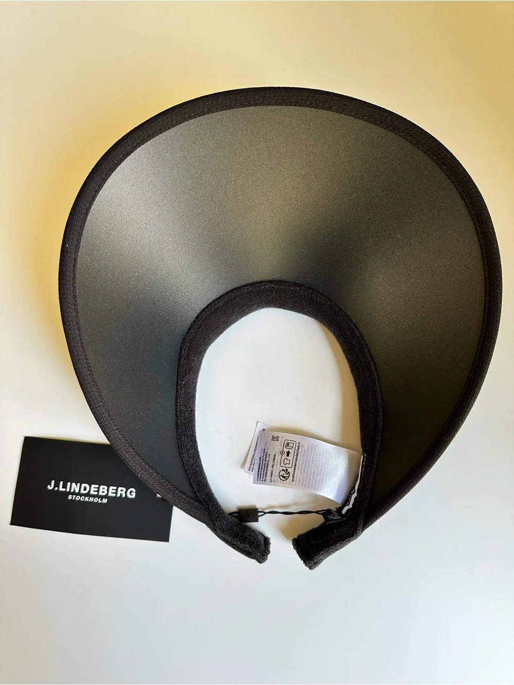 J.Lindeberg Black Golf Perforated Performance Visor Womens NWT